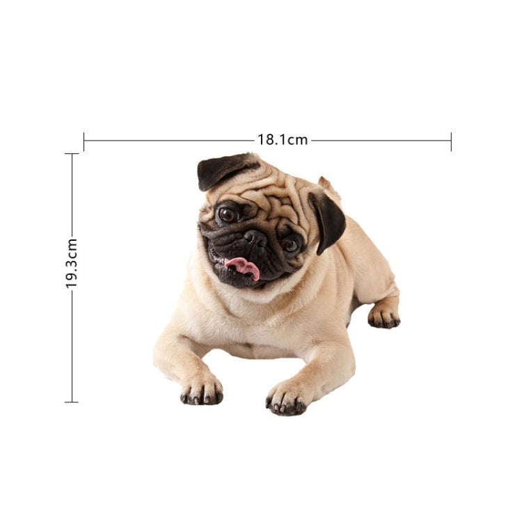 Style 2 Small 3D Simulation Dog Car Stickers Rain-Proof Sunscreen Car Sticker Scratch Shaving Dec...