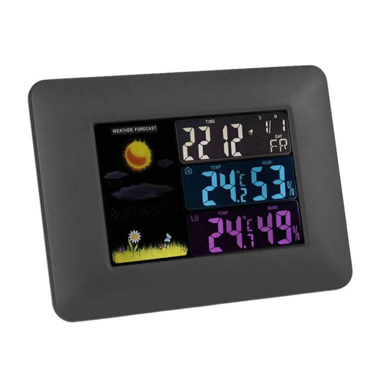 Multifunctional Indoor And Outdoor Temperature And Humidity Meter Colorful Screen Weather Clock(T...