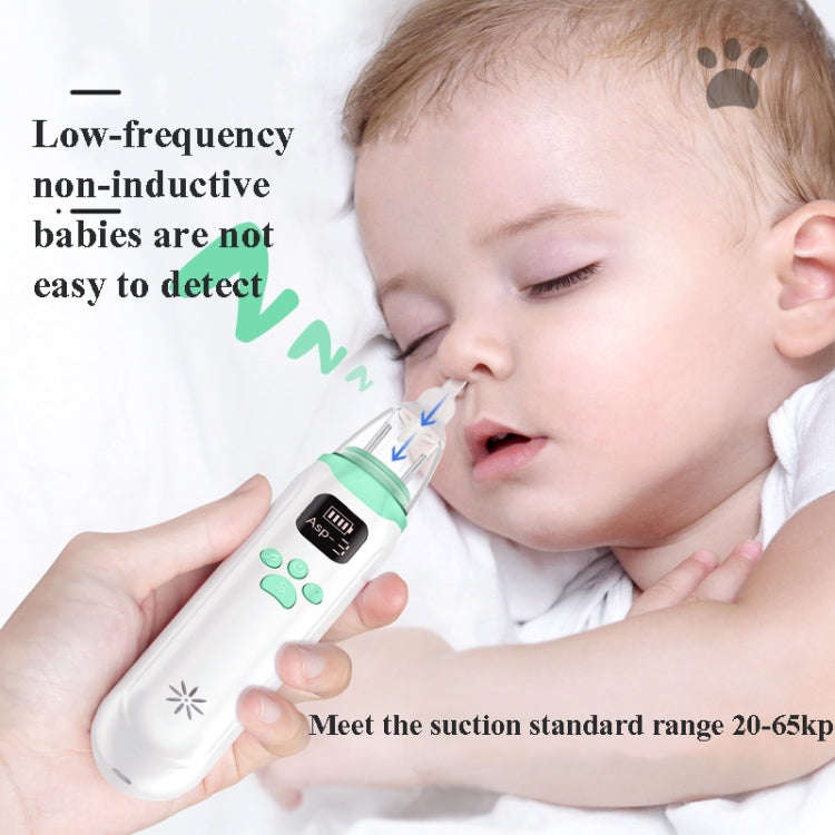 Infant Electric Nasal Aspirator With 3-gear Adjustable Nasal Clearer(White)
