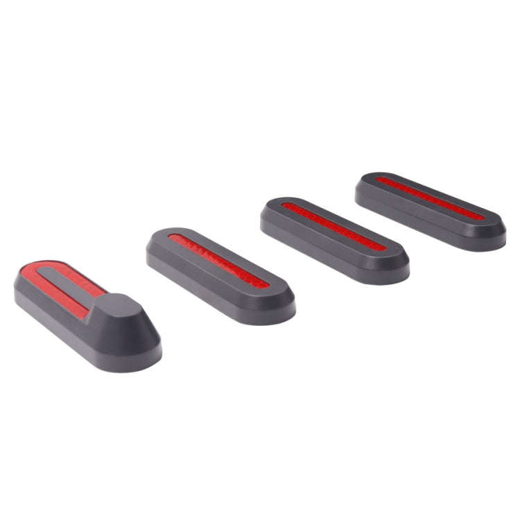 1 Set Electric Scooter Wheel Four-way Side Decorative Cover With Reflective Strips For Xiaomi Mij...