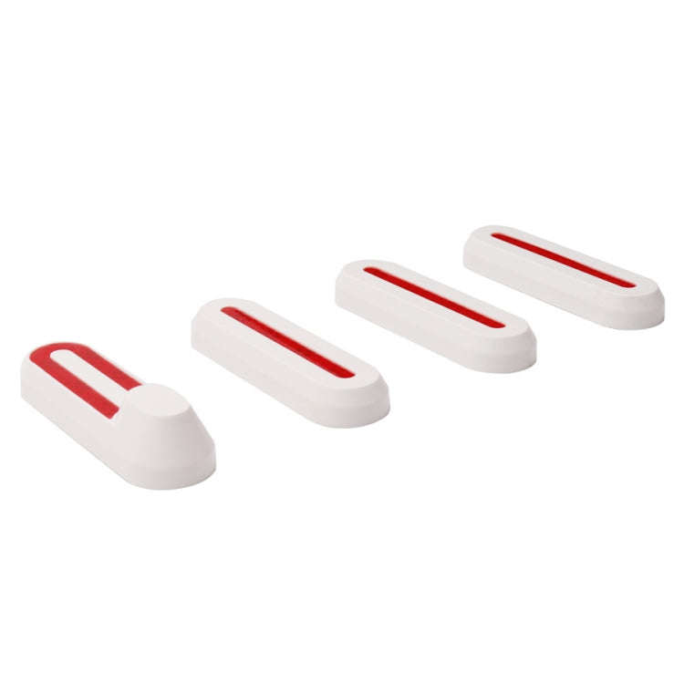 1 Set Electric Scooter Wheel Four-way Side Decorative Cover With Reflective Strips For Xiaomi Mij...