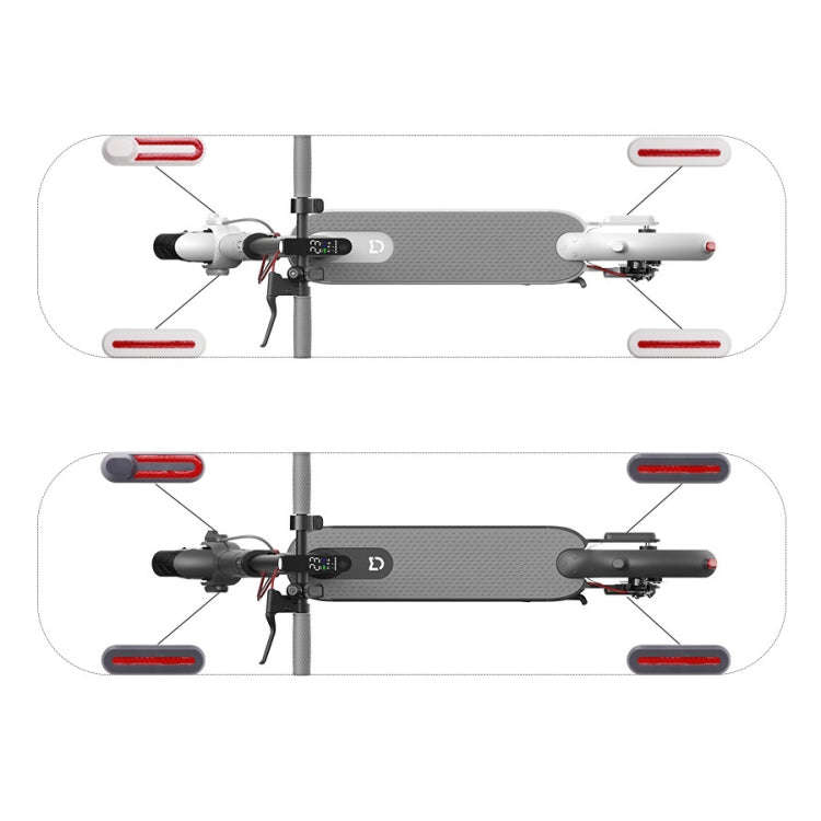 1 Set Electric Scooter Wheel Four-way Side Decorative Cover With Reflective Strips For Xiaomi Mij...