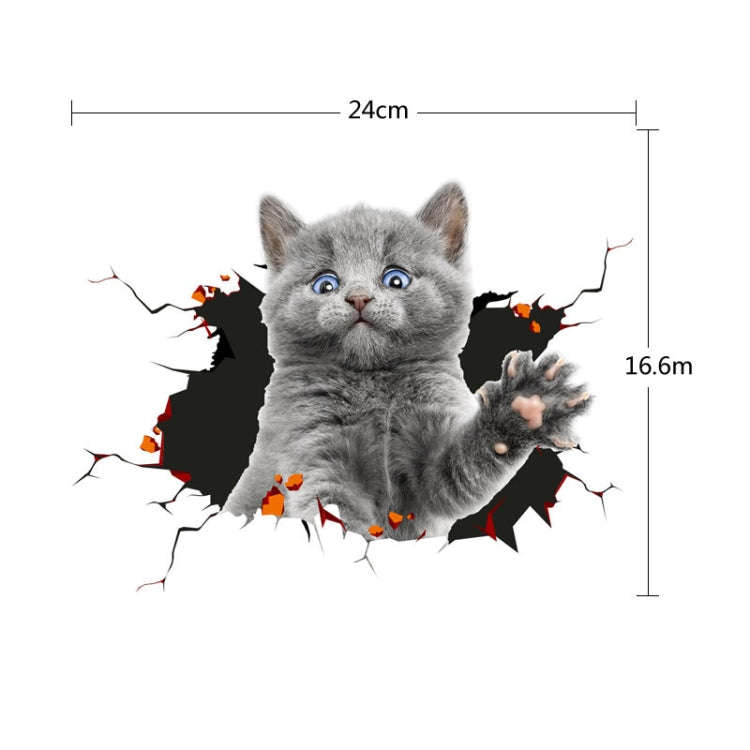 4 PCS 3D Simulation Animal Personality Car Stickers Glass Car Door Scratches Decorative Occlusion...