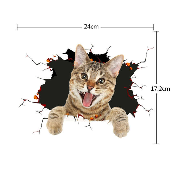 4 PCS 3D Simulation Animal Personality Car Stickers Glass Car Door Scratches Decorative Occlusion...