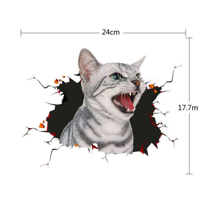 4 PCS 3D Simulation Animal Personality Car Stickers Glass Car Door Scratches Decorative Occlusion...