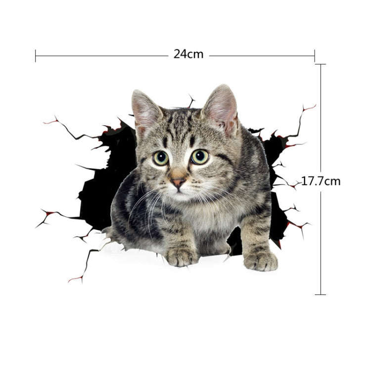 4 PCS 3D Simulation Animal Personality Car Stickers Glass Car Door Scratches Decorative Occlusion...