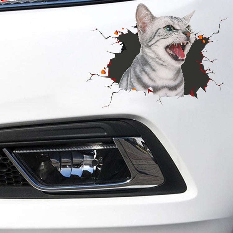 4 PCS 3D Simulation Animal Personality Car Stickers Glass Car Door Scratches Decorative Occlusion...
