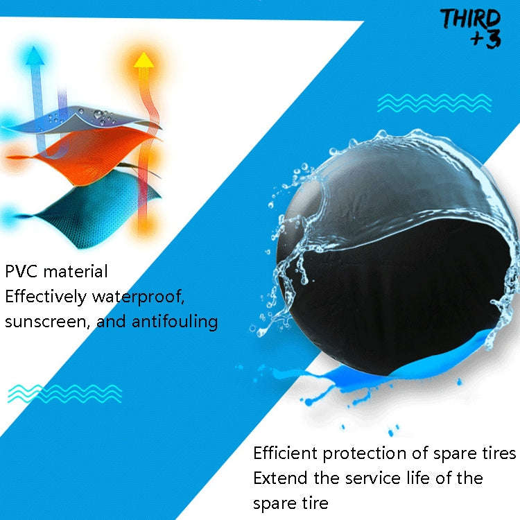 PVC Tire Cover Waterproof and Dust-proof Car Spare Tire Cover, Size: 14 inch