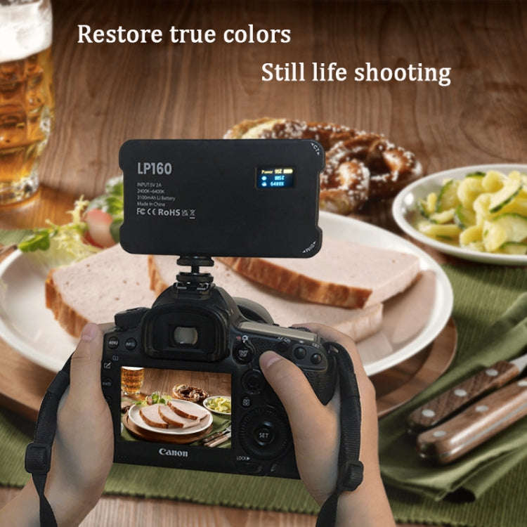 LP160 180 LEDs Square Pocket Fill Light Dual Color Temperature Portable Mobile Phone SLR Computer...