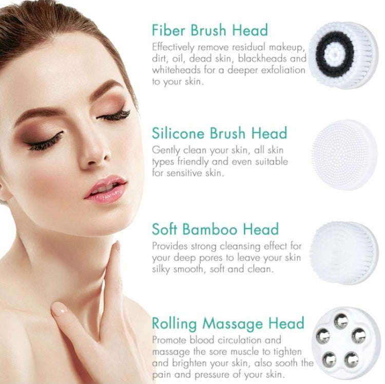 4-In-1 Electric Facial Cleansing Brush To Clean Pores And Blackheads Makeup Remover Brush Waterpr...