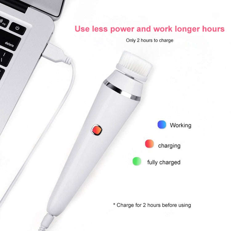4-In-1 Electric Facial Cleansing Brush To Clean Pores And Blackheads Makeup Remover Brush Waterpr...