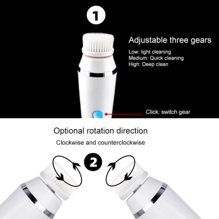 4-In-1 Electric Facial Cleansing Brush To Clean Pores And Blackheads Makeup Remover Brush Waterpr...