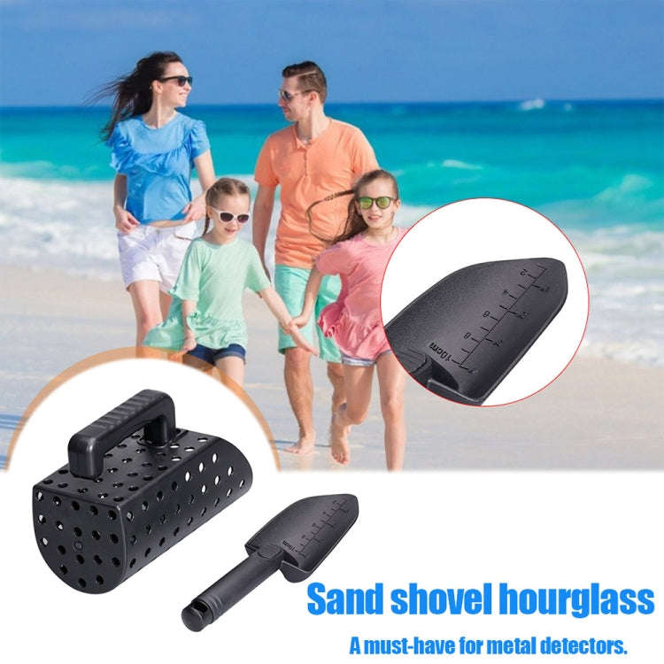 Metal Detector Sand Scoop And Shovel Set Digging Tool(Black)