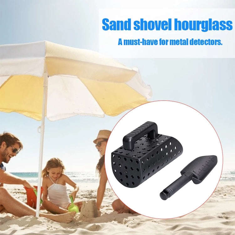 Metal Detector Sand Scoop And Shovel Set Digging Tool(Black)