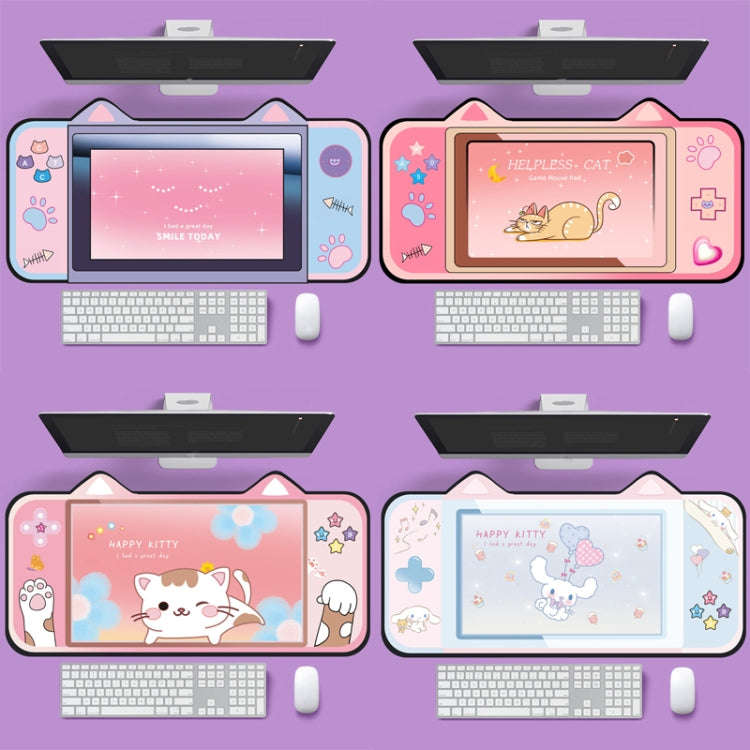 400 x 800 x 3mm Cute Cat Ear Computer Keyboard Desk Pad Mouse Pad(4)