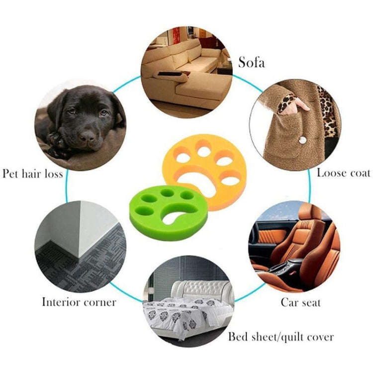 Washing Machine Pet Hair Remover, Color: Round(OPP Package)