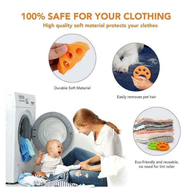 Washing Machine Pet Hair Remover, Color: Round(OPP Package)