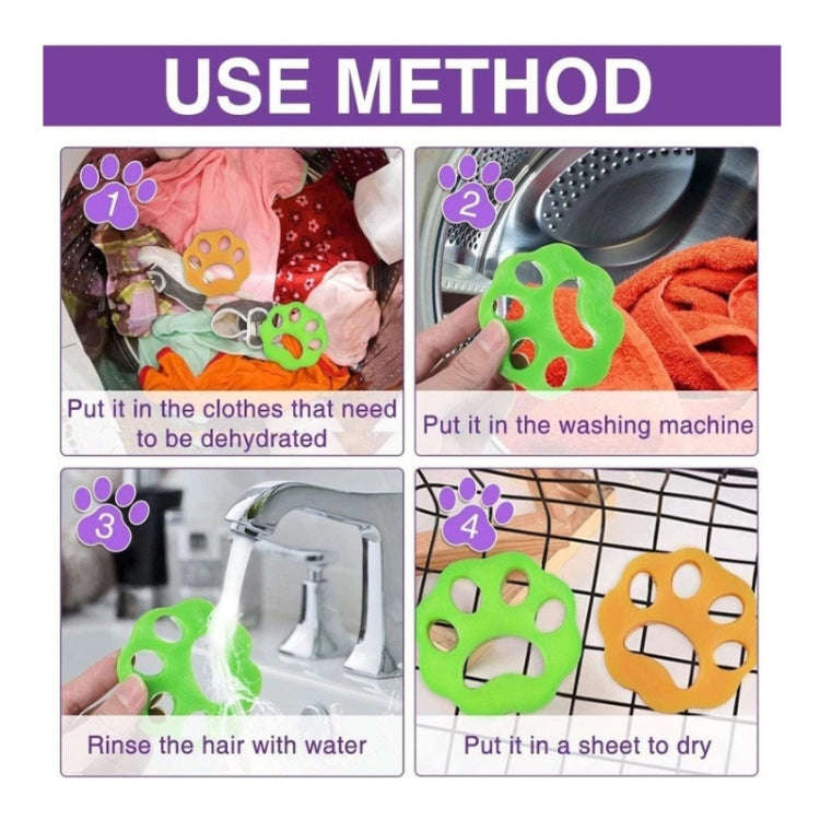 Washing Machine Pet Hair Remover, Color: Round(OPP Package)