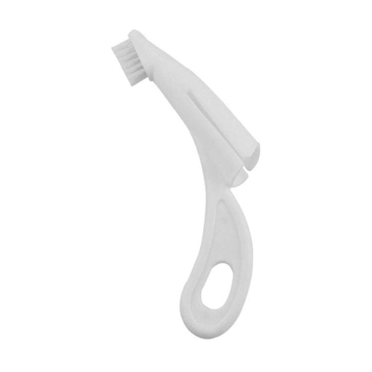 Pet Finger Toothbrush Cat And Dog Oral Cleaning Tool Soft Brush(White)