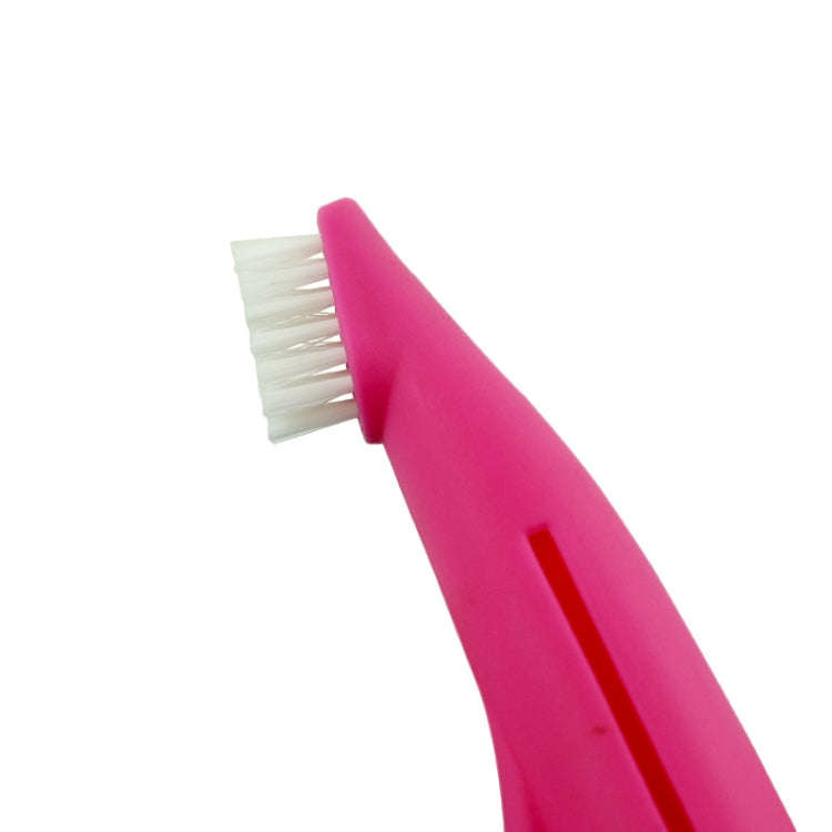 Pet Finger Toothbrush Cat And Dog Oral Cleaning Tool Soft Brush(White)