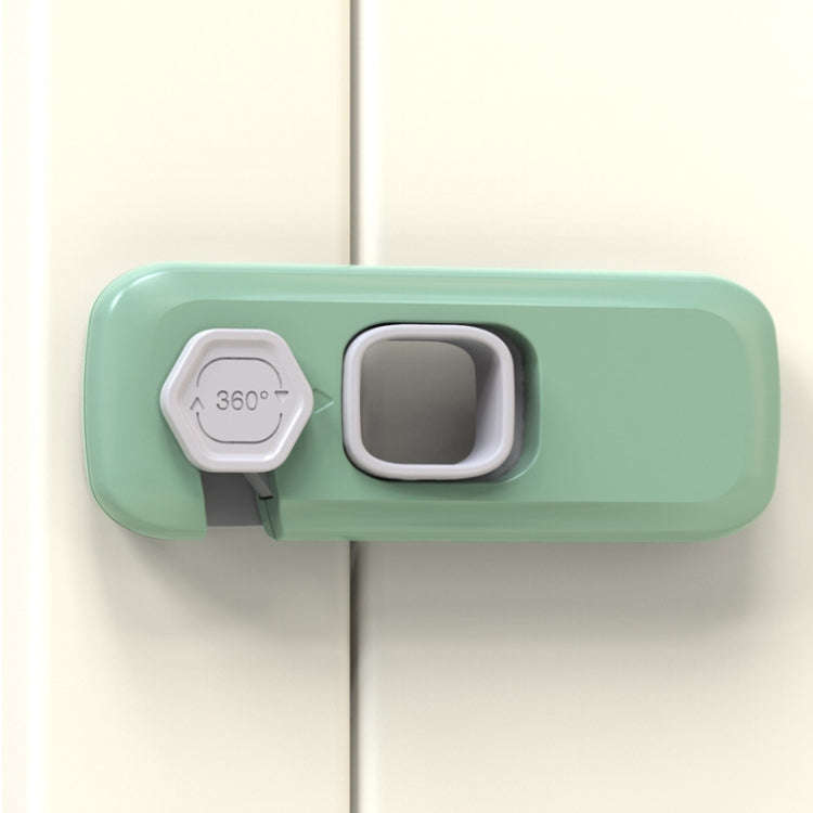 Children Anti-pinch Hand-opening Door Safety Lock(Green)
