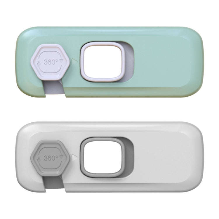 Children Anti-pinch Hand-opening Door Safety Lock(Light Gray)