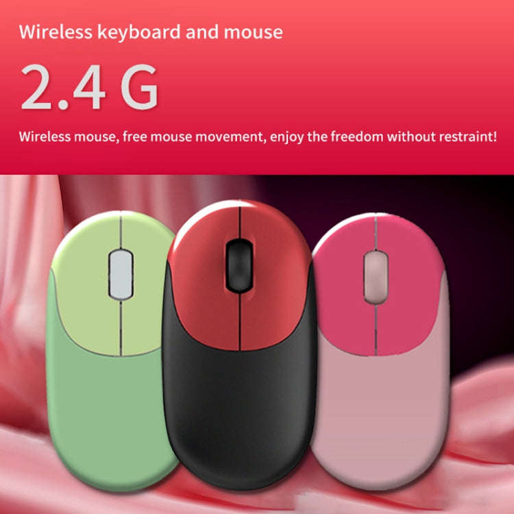FV-W10  86-Keys 2.4G Wireless Keyboard and Mouse Set(Blue Mixed)