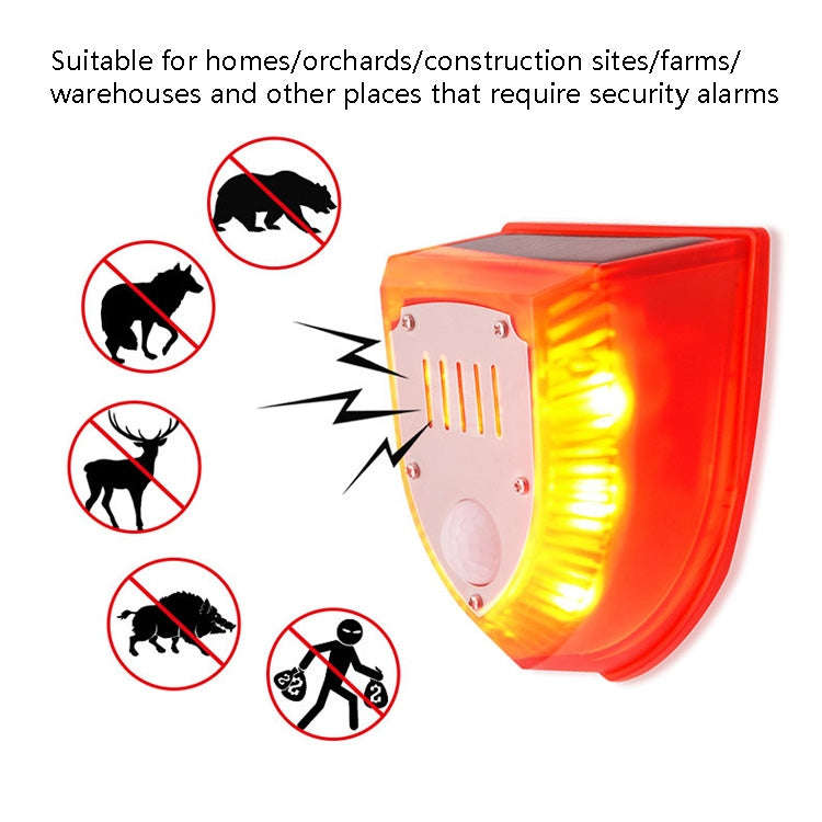 N911M Solar Animal Repeller Outdoor Sound And Light Alarm, Specification: with Induction