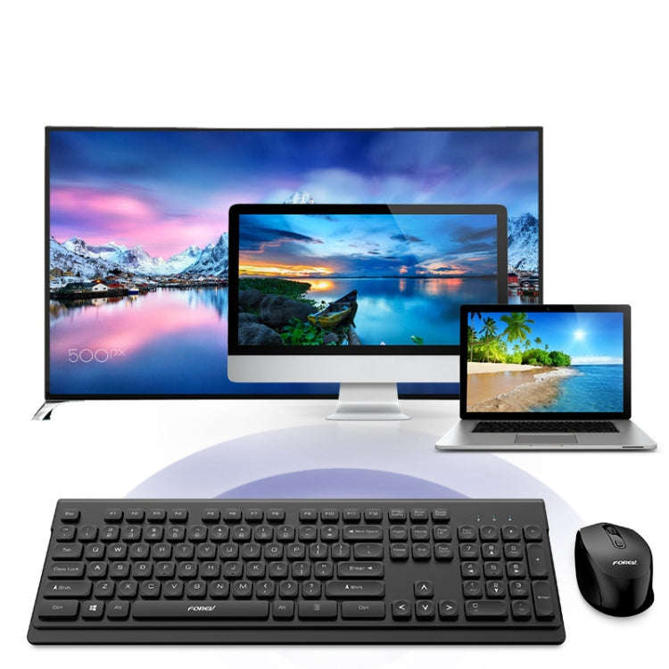 FOREV FV-W306 Wireless Keyboard and Mouse Set(Black)