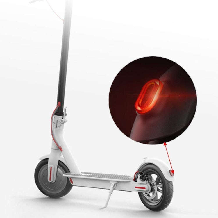 For Xiaomi Mijia M365 Scooter Rear Fending Plate Tail Light Brake Light With Cable & Chip(Black)