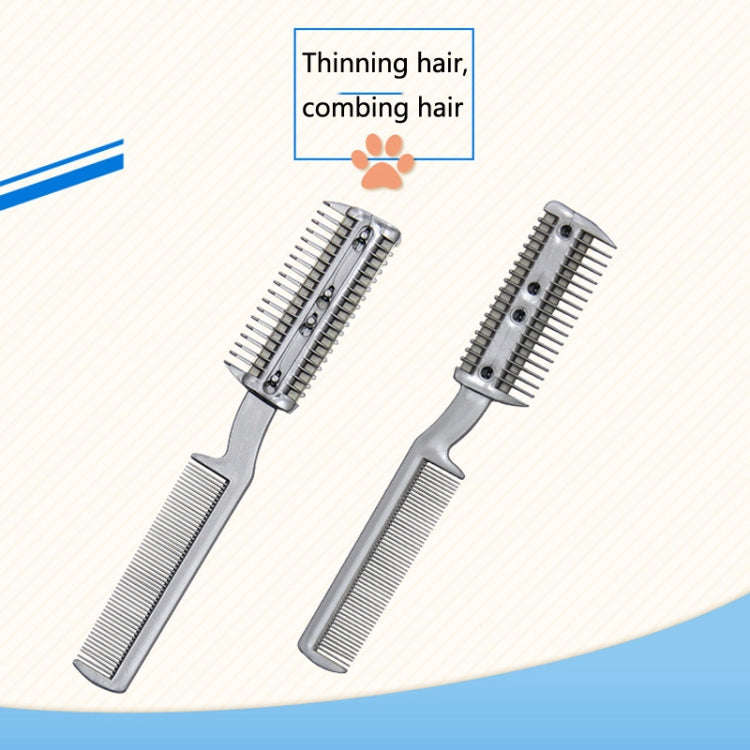 92502 2 PCS Pet Cleaning Dead Hair Hair Removal Knife Soft Hair Removal Comb