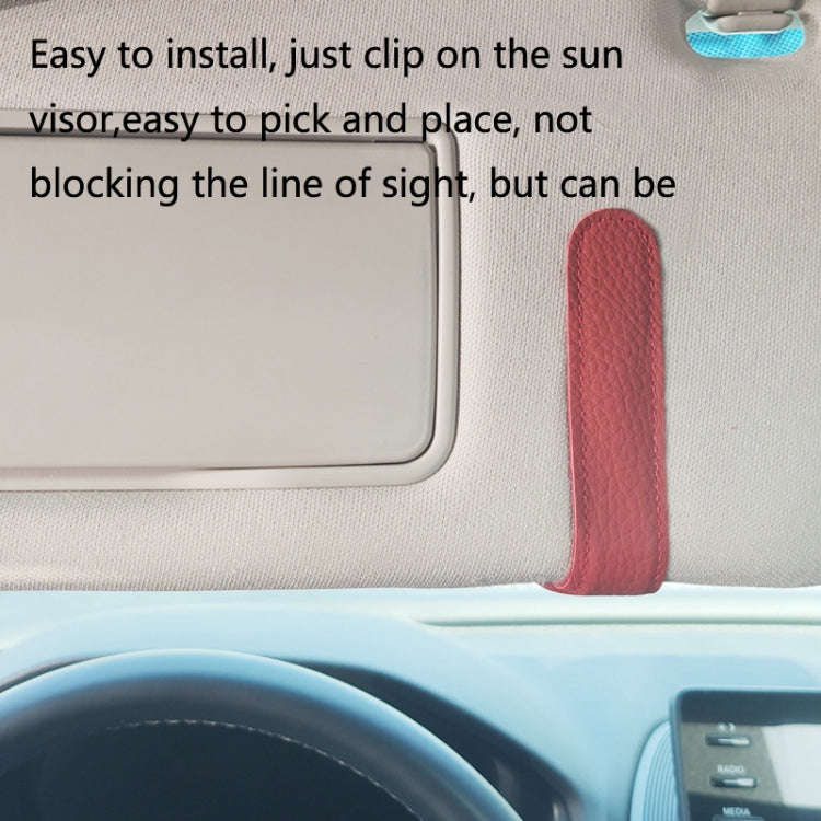 529 Car Sun Visor Glasses Clip Sunglasses Holder(Black)