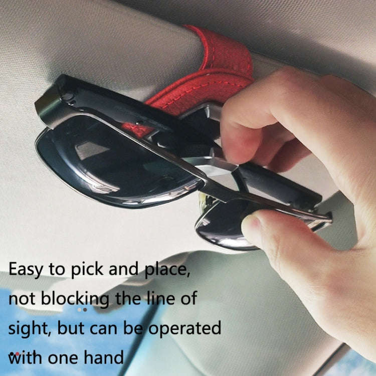 529 Car Sun Visor Glasses Clip Sunglasses Holder(Gray)
