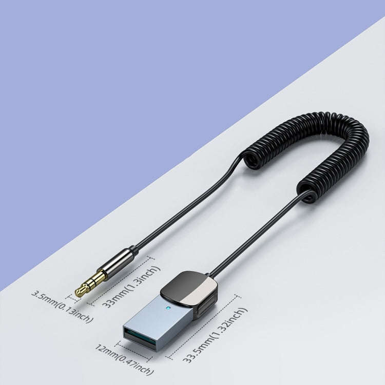 Car Bluetooth Receiver Bluetooth Audio Receiver HD Call AUX Adapter