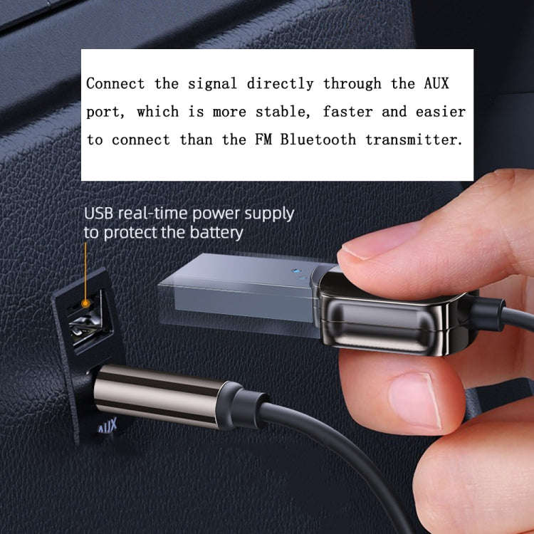 Car Bluetooth Receiver Bluetooth Audio Receiver HD Call AUX Adapter