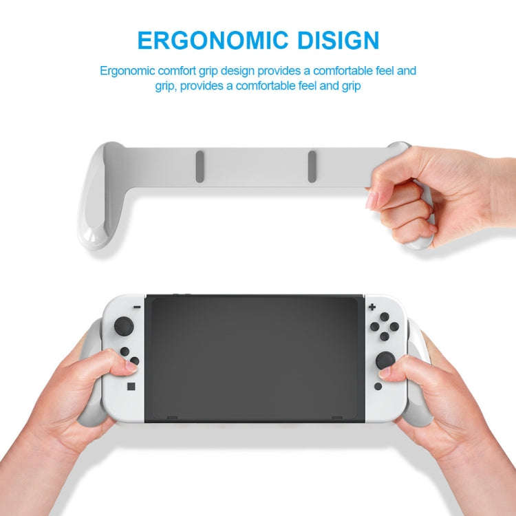 JYS NS217 Host Handle With Game Card Storage For Switch OLED(White)