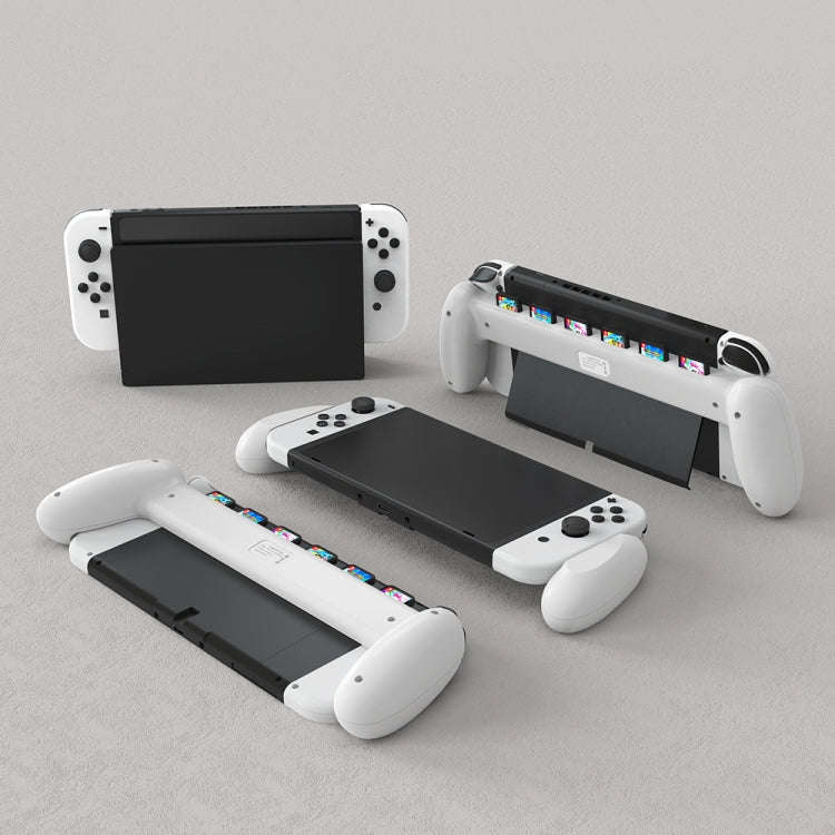 JYS NS217 Host Handle With Game Card Storage For Switch OLED(White)