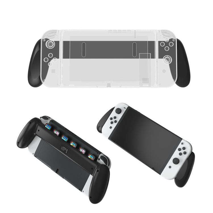 JYS NS217 Host Handle With Game Card Storage For Switch OLED(Black)
