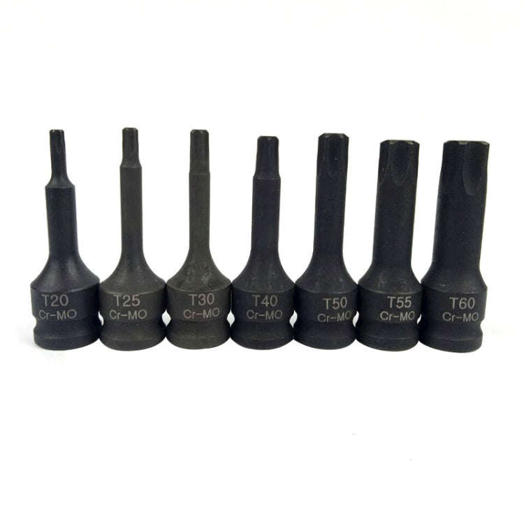 7 PCS / Set 3/8 Inch Pneumatic Pressure Batch Socket Set Tool, Specification: 7093 T Type