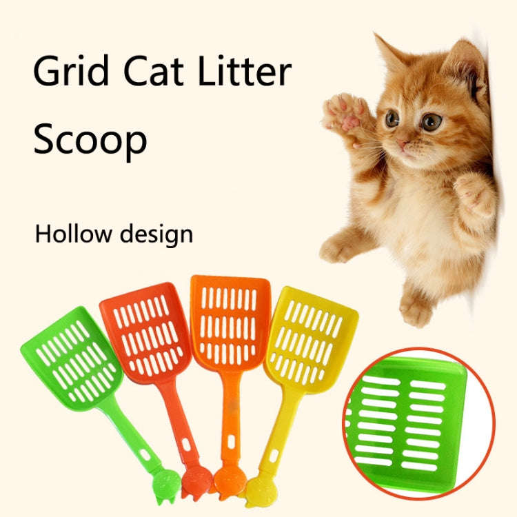 93817 Pet Cleaning Supplies Grid Cat Litter Scoop Color Random Delivery