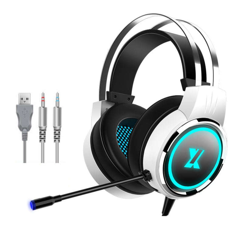 Heir Audio Head-Mounted Gaming Wired Headset With Microphone, Colour: X8 Double Hole Upgrade (Sta...