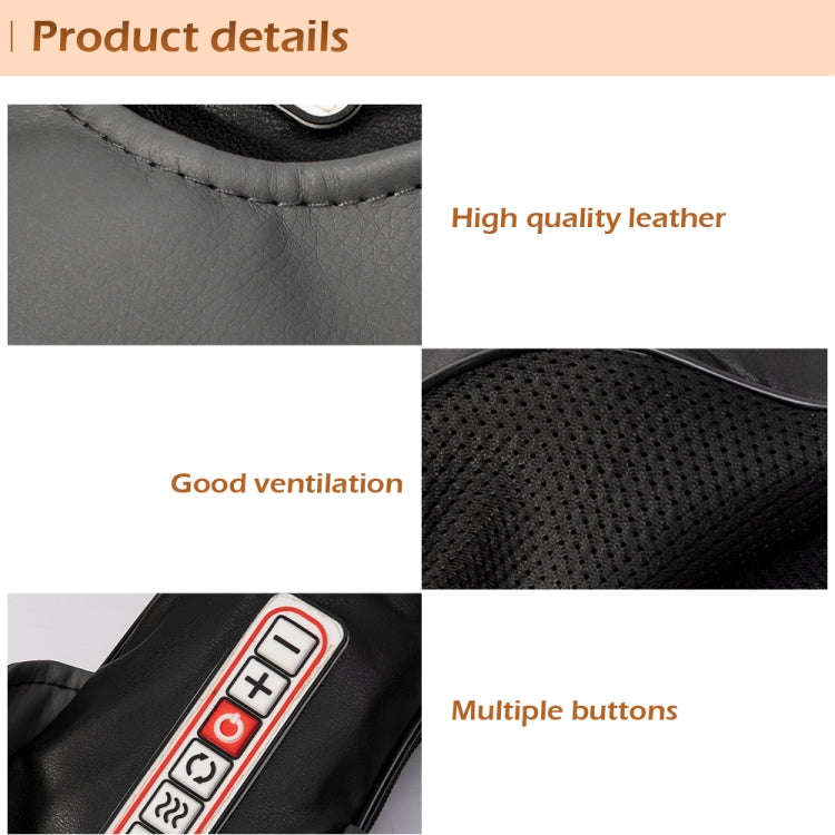 6 Keys Kneading Massage Shawl Cervical Massager, Specification: AU Plug(Black)