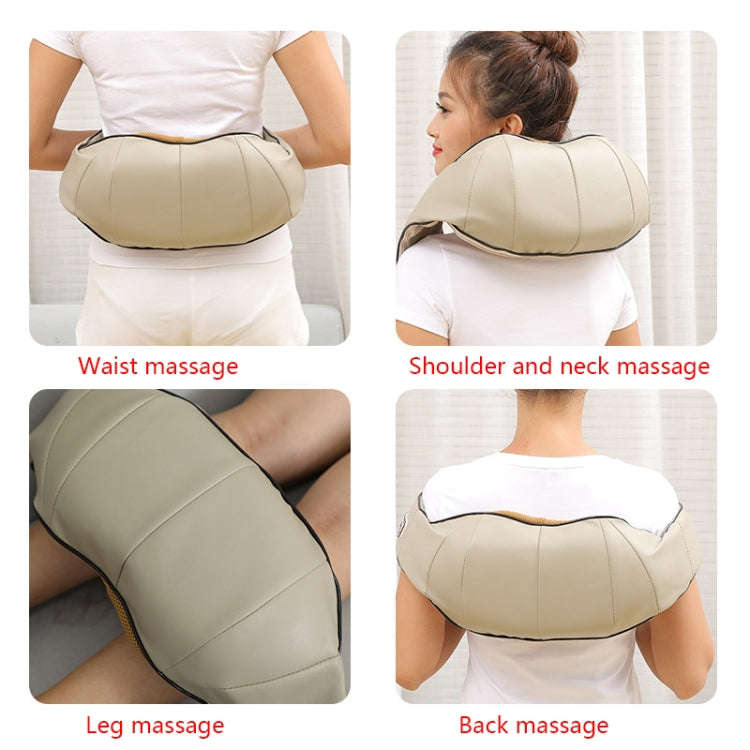 6 Keys Kneading Massage Shawl Cervical Massager, Specification: AU Plug(Black)