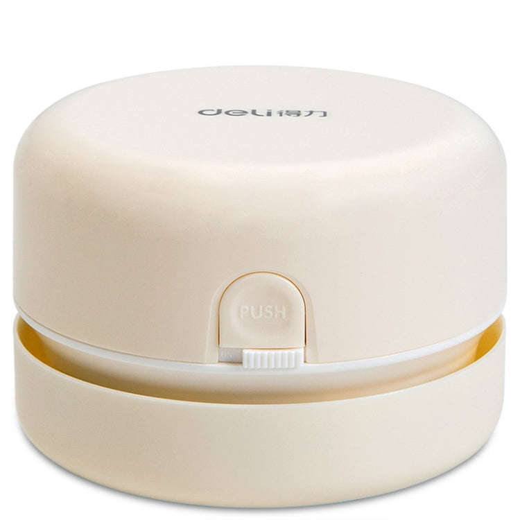Deli 18880 Desktop Eraser Vacuum Cleaner Small Keyboard Cleaner(White)
