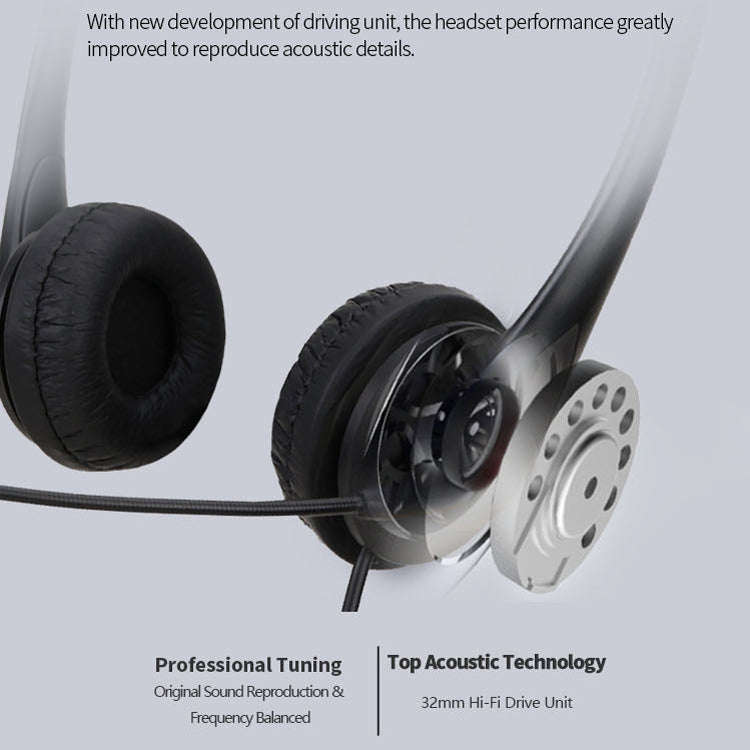 SOYTO SY490 Teaching Office Network Class Student Education Computer Headset, Style: Double Ear B...