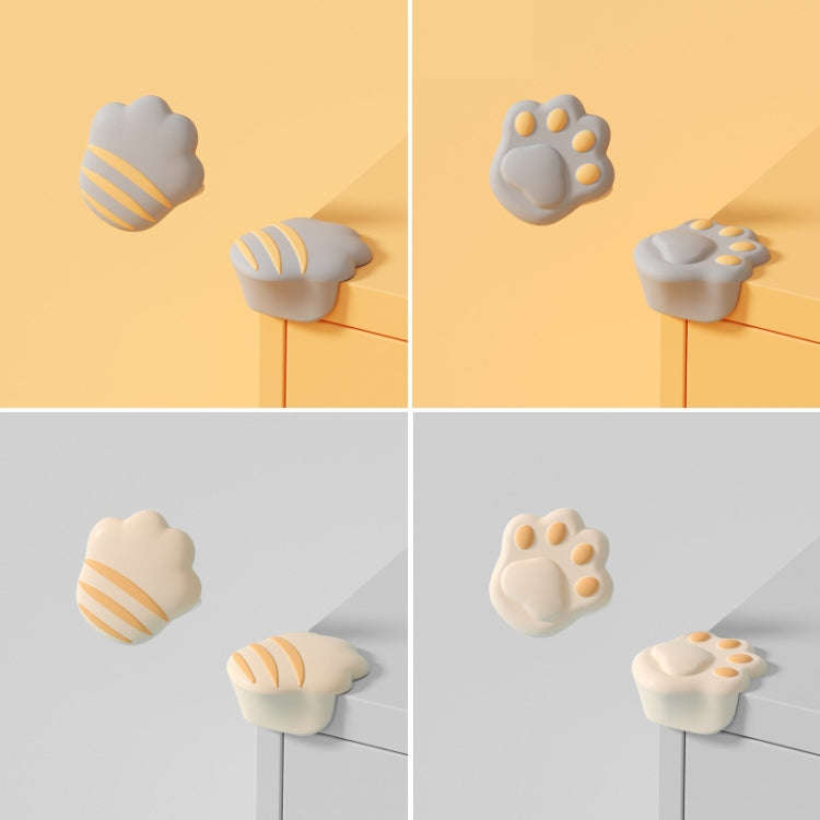 5 PCS Children Silicone Table Anti-Collision Protection Corners Guard(Claw Back Apricot)