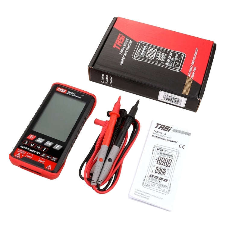 TASI TA804B Auto + Manual Color Screen Digital Intelligent Multimeter OHM NCV Voltage Meter
