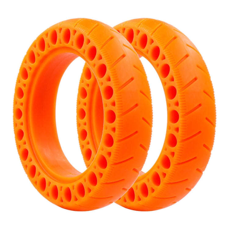 9.5 inch Electric Scooter Shock-Absorbing Honeycomb Solid Tires For Xiaomi Mijia M365(Orange)