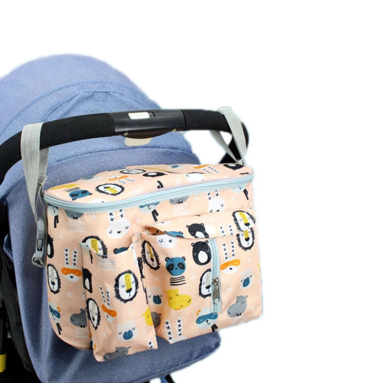 Multifunctional Baby Stroller Storage Bag, Colour: Yellow Zoo