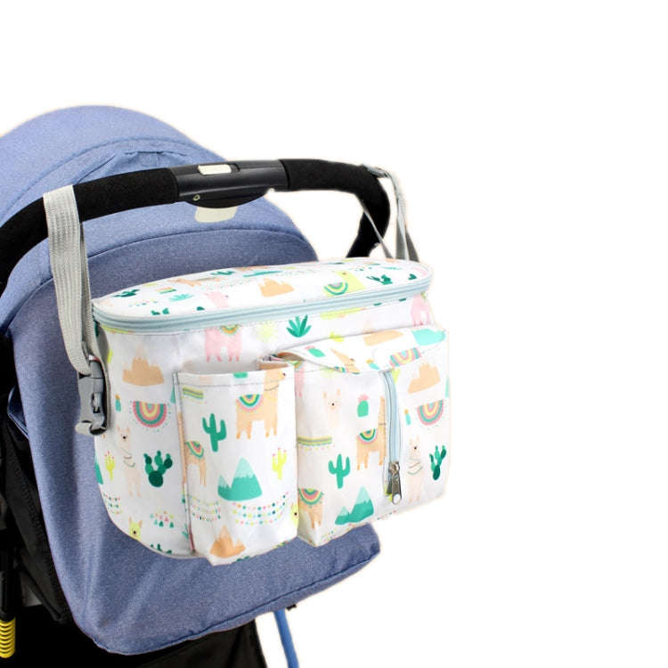 Multifunctional Baby Stroller Storage Bag, Colour: White Alpaca
